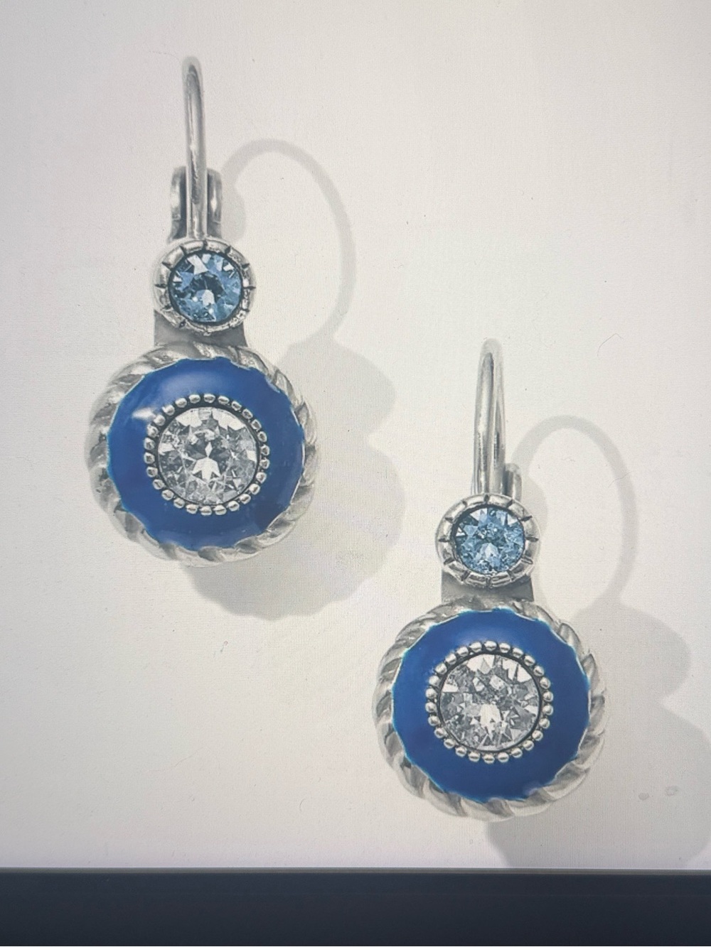 💙🆕 Brighton Halo Eclipse Leverback Earrings